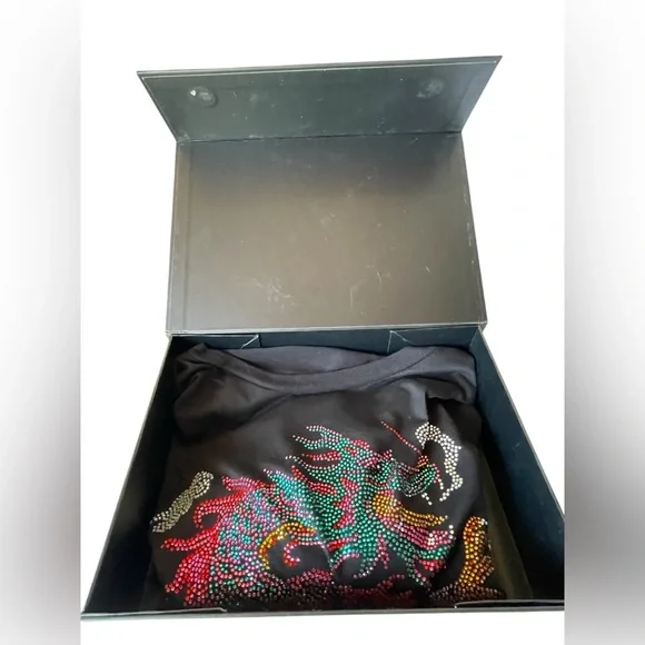 Lauren Moshi Ursula Pink Dragon Tee with Studs - Picture 8 of 11